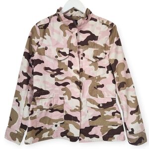 Love Tree Pink Camo Utility Jacket Size M